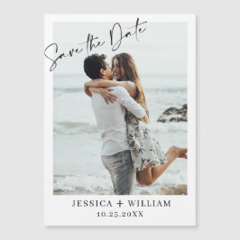 Elegante foto de boda Guardar la tarjeta magnética