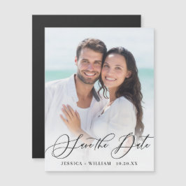 Elegante foto de boda Guardar la tarjeta magnética