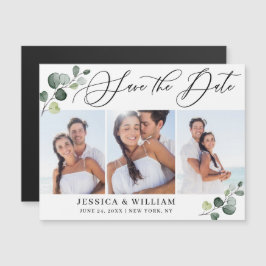 Elegante foto de boda Guardar la tarjeta magnética