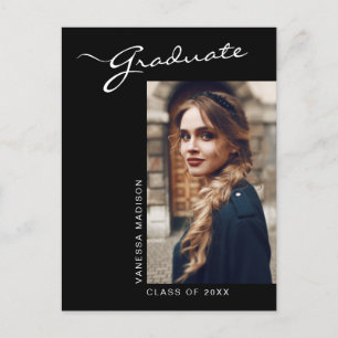 Elegante foto de escritura moderna   Invitación de