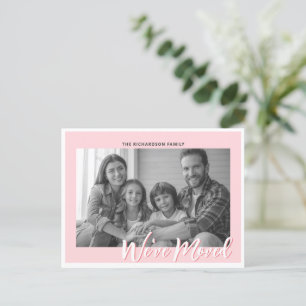 Elegante foto de Invitación móvil rosada moderna