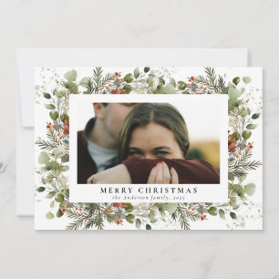 Elegante Foto de Navidad con Vegetación Botánica A