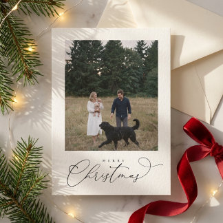 Elegante foto de Navidad de familia moderna con ma