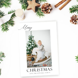 Elegante foto de Navidad de Feliz