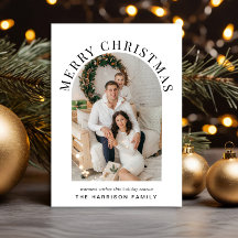 Elegante foto del Arco de Navidad de Feliz