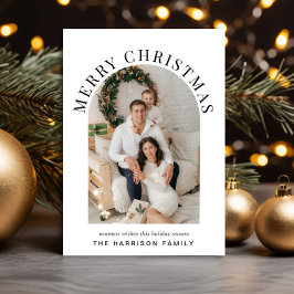 Elegante foto del Arco de Navidad de Feliz