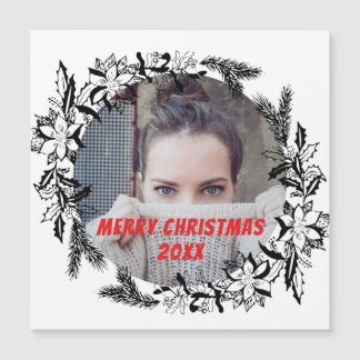 Elegante foto del Personalizado de Navidad Black M
