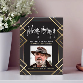 Elegante Foto En El Programa De Funerales De Memor