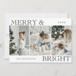 Elegante foto familiar | Navidad alegre y brillant