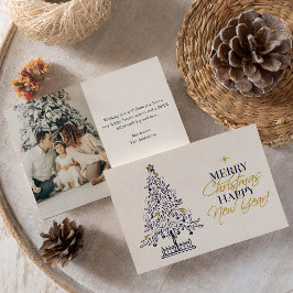 Elegante foto Minimalista del árbol de navidad de 