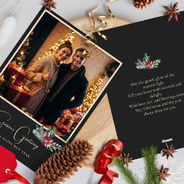 Elegante foto Minimalista estilo Feliz Navidad