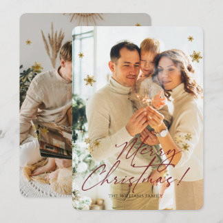 Elegante Foto Moderna Feliz Navidad