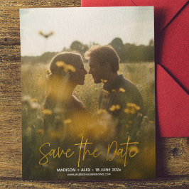 Elegante foto moderna Guardar la postal de fecha