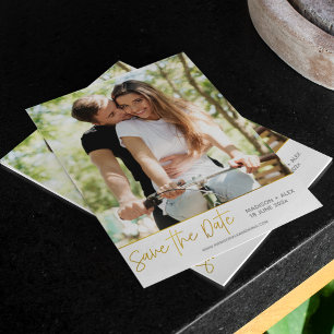 Elegante foto moderna Guardar la tarjeta de fecha