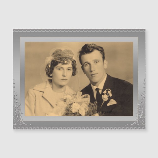 Elegante foto personalizado de marco de borde plat (Anverso)