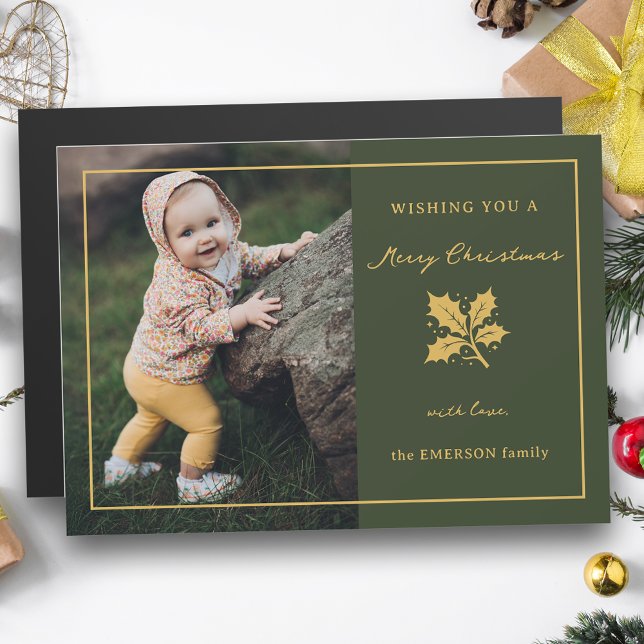 Elegante foto verde/dorada Minimalista (Subido por el creador)