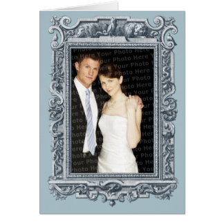 Elegante fotograma barroco con borde grabado