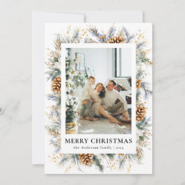 Elegante fotograma botánico navidad