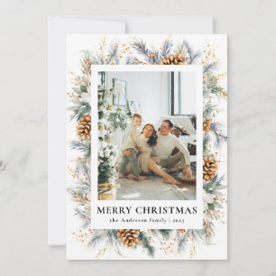 Elegante fotograma botánico navidad