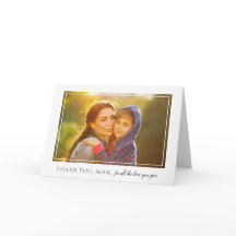 Elegante fotograma foto tarjeta del día de la madr