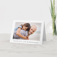 Elegante fotograma foto tarjeta del día del padre