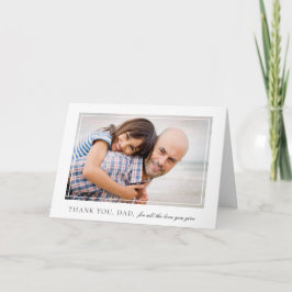Elegante fotograma foto tarjeta del día del padre