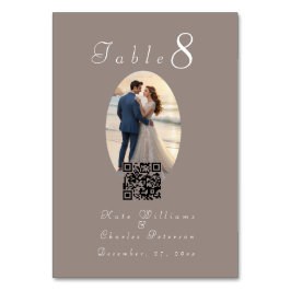 Elegante fotograma Tarjeta de tabla de códigos Qr