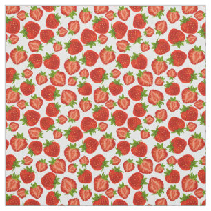 Elegante fresa fresa fresa Tela de Berries Rojas