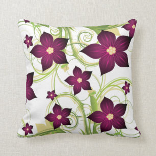 elegante fuchsia almohada rosa de lanzamiento flor