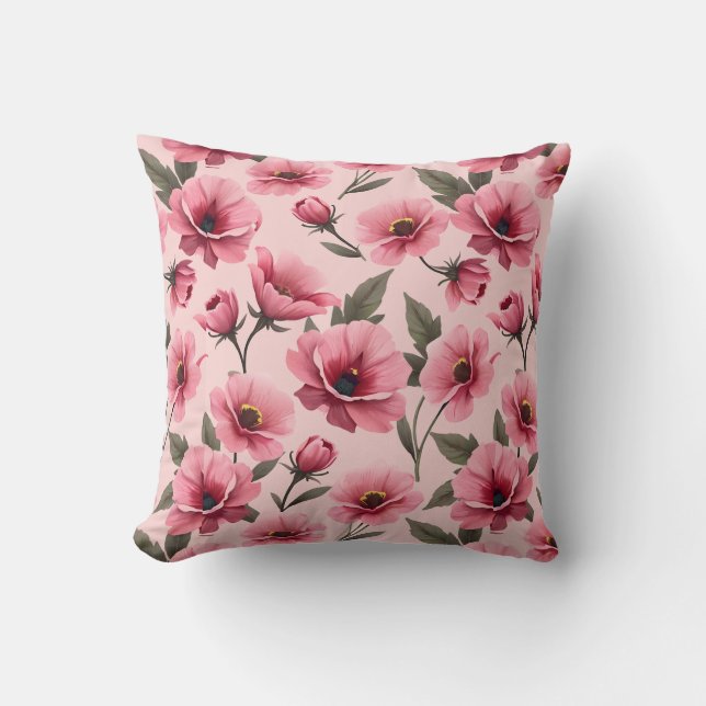 Elegante funda de edredón y juego de almohada flor (Anverso)