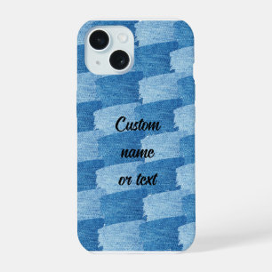 Elegante Funda de Teléfono de Mezclilla Azul Perso