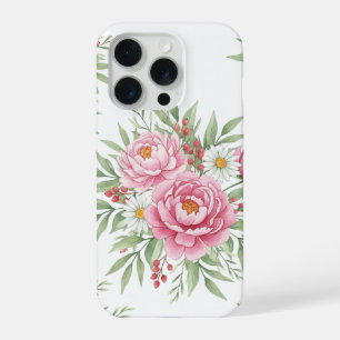 Elegante funda para iPhone 15 Pro con diseño de pe