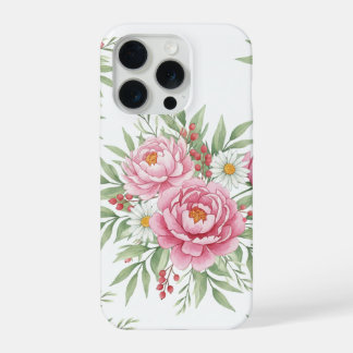 Elegante funda para iPhone 15 Pro con diseño de pe