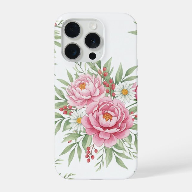 Elegante funda para iPhone 15 Pro con diseño de pe (Reverso )