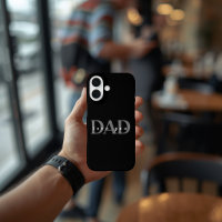 Elegante funda para iPhone 16 DAD Love You negra