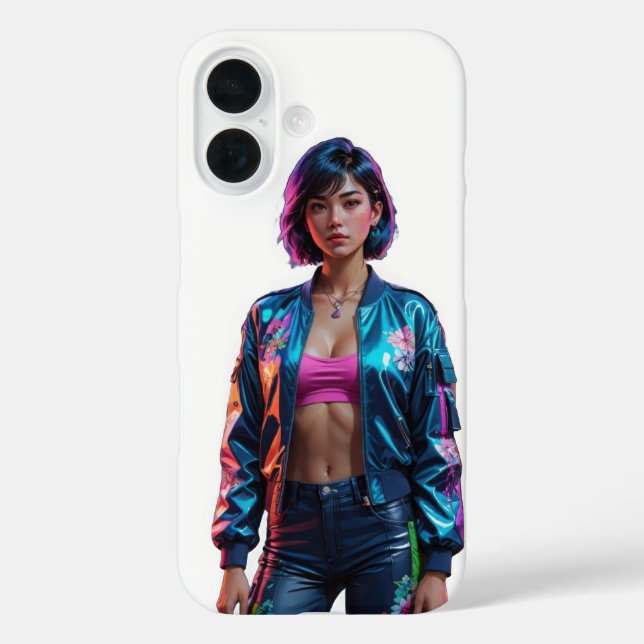 Elegante Funda para iPhone Bloom 16 (Reverso )