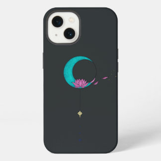 Elegante funda para iPhone / iPad Luna Loto Negra