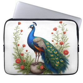 Elegante funda para portátil Siam Peacock de 13 pu