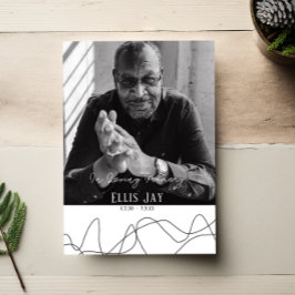 Elegante | Funeral moderno | Invitación