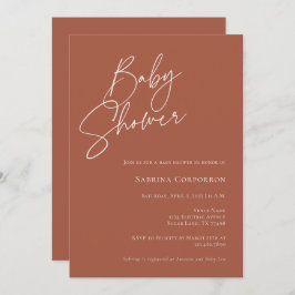 Elegante Género Neutral Boho Invitación Baby Showe