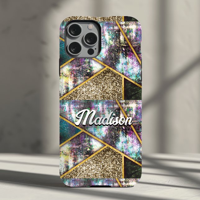 Elegante geométrico femenino iridiscente  (Subido por el creador)