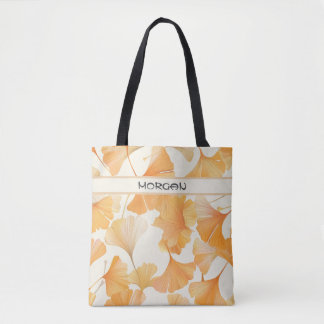 Elegante Ginkgo deja la bolsa de té personalizada