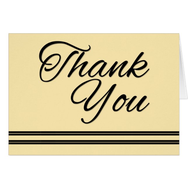 ELEGANTE GOLPE NEGRO GRACIAS A USTED (Anverso (Horizontal))