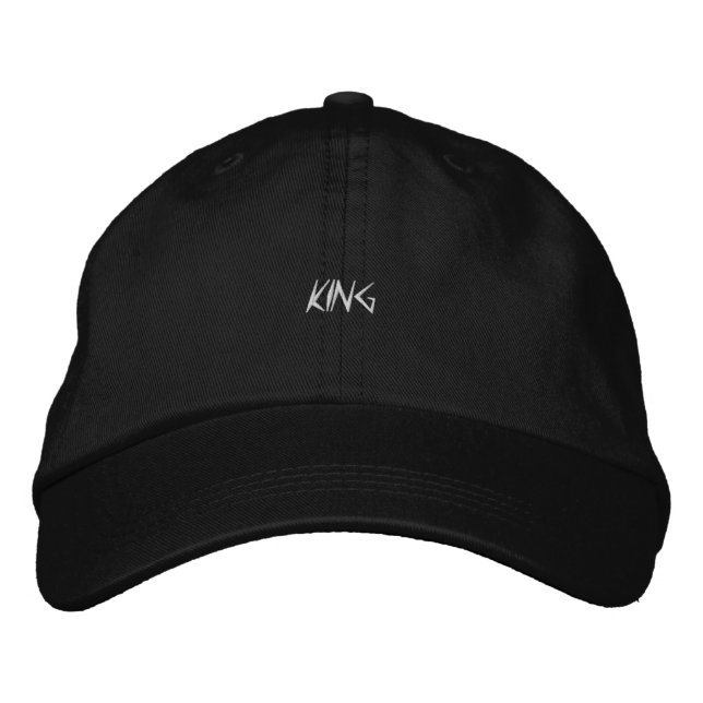 Elegante Gorra de algodón negro con prominente tex (Anverso)