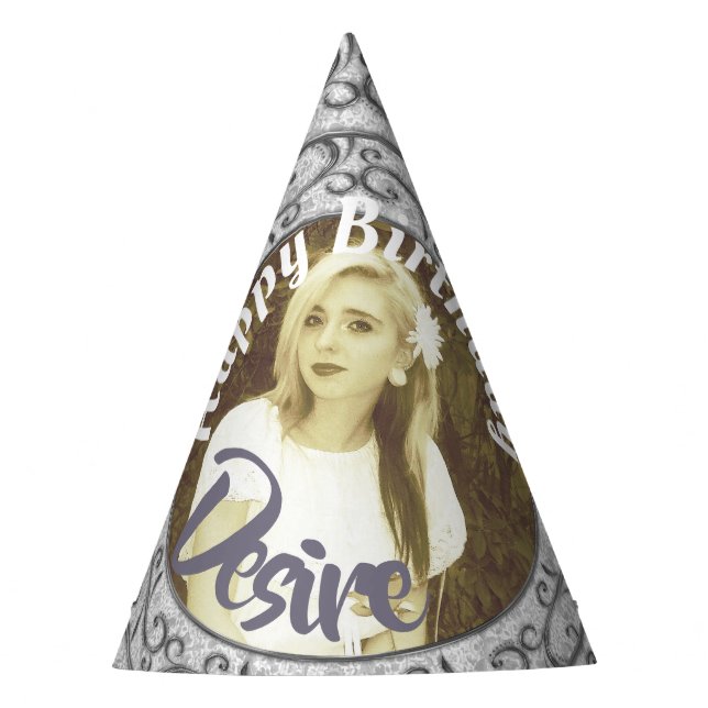 Elegante Gorra de inserción de foto de desplazamie (Anverso)