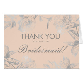 Elegante gracias dama de honor Rubor de plata