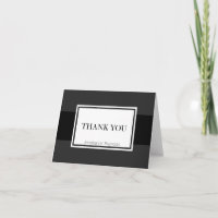 Elegante gracias las tarjetas de nota por negocio