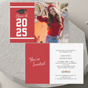 Elegante Graduación 2025 Invitación a la fiesta de
