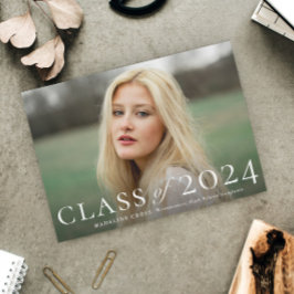 Elegante Graduación de Fotografía de Clase Graduad