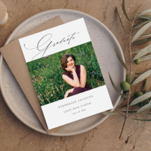 Elegante Graduado Foto Clase de Invitación